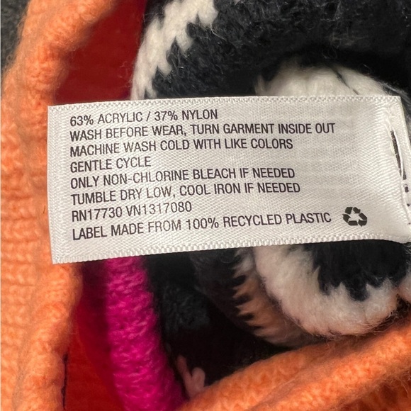 CAT & JACK BABY Black & White Striped Long Sleeve Chunky Knit Bodysuit Size 18M - Picture 5 of 6